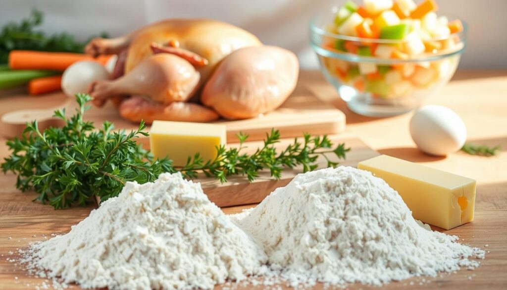 ingredientes básicos para torta de frango