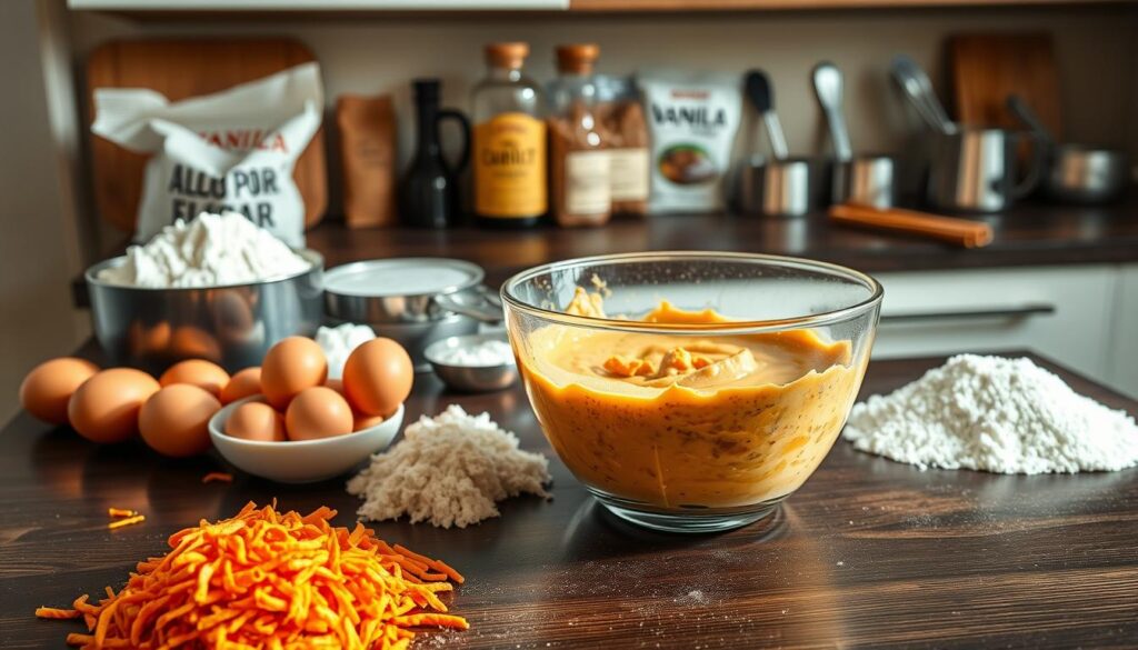 ingredientes bolo de cenoura